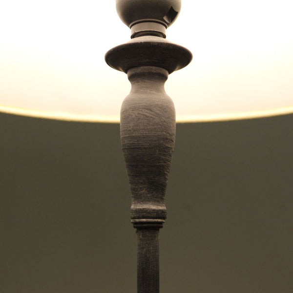 Westow lamp base with linen shade