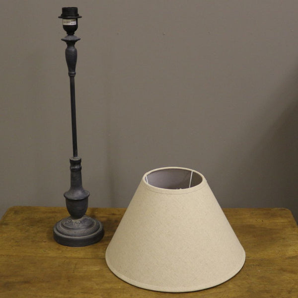 Westow lamp base with linen shade